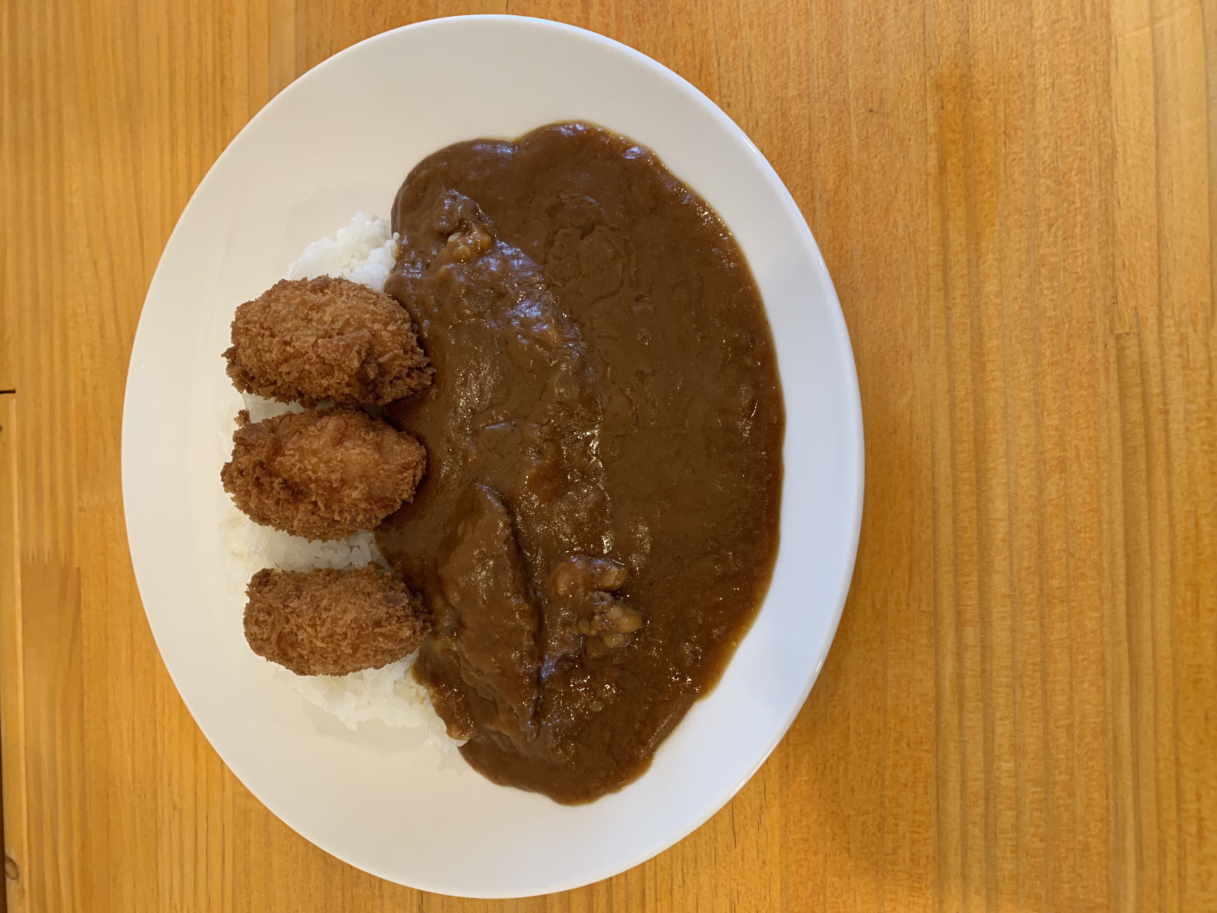 カキフライカレー